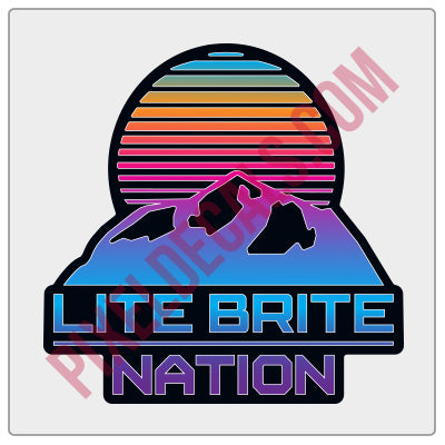 LITE BRITE NATION DECALS - Autographed! – Lite Brite Studios