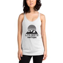 Load image into Gallery viewer, LBN Racerback Tank. BLK Logo.