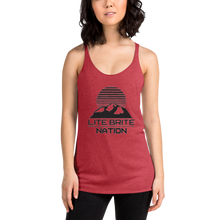 Load image into Gallery viewer, LBN Racerback Tank. BLK Logo.